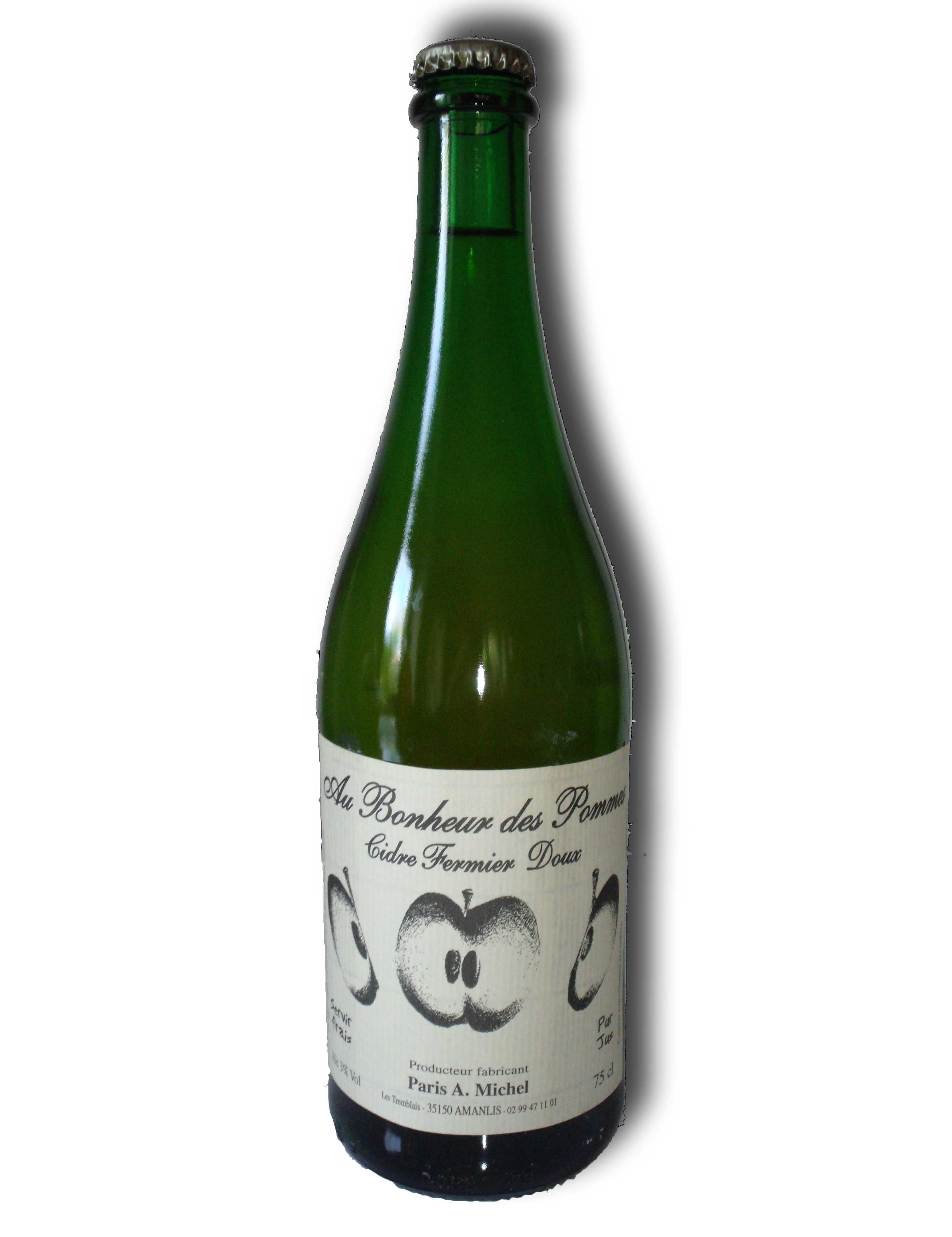 bouteille de cidre Au Bonheur des Pommes